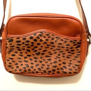 Saks Fifth Avenue Animal print shoulder bag